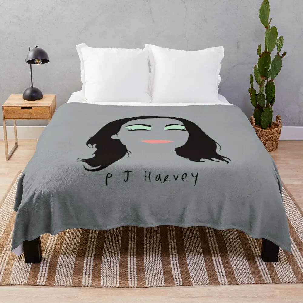

PJ HARVEY Throw Blanket Flannel Fabric Vintage Hairys Blankets