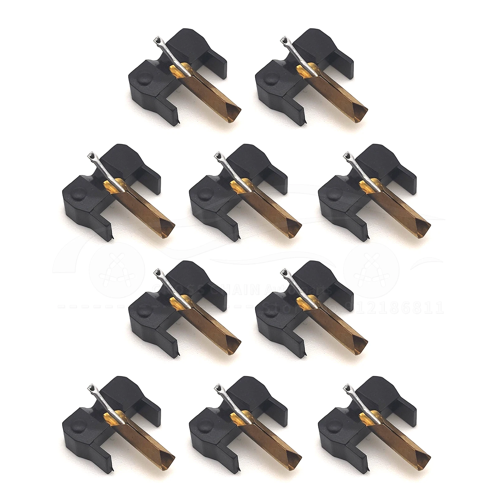 Puntina Di Ricambio Ellittica Diamantata Per Shure M75, M75ED, N75 E Tipo 2 – Struttura In ABS, Dimensioni 3x2x1 Cm, Colore Nero