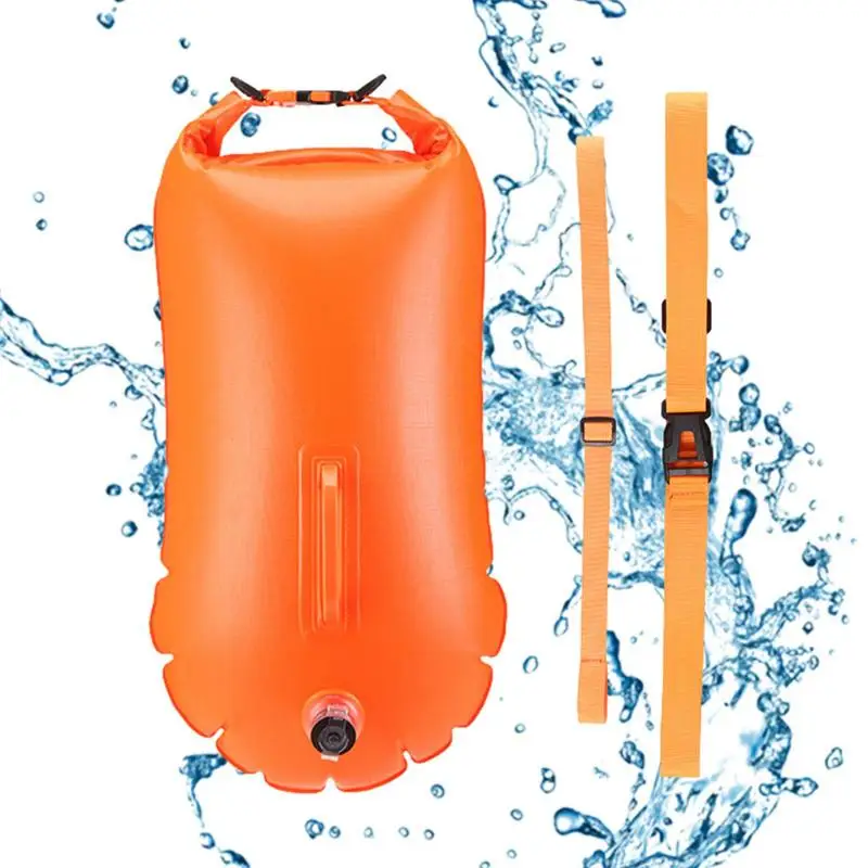 

Floating Dry Bag Drifting Safety Buoy Float Drybag Vibrant Colors Summer Inflatable Bag For Canoeing Kayaking Paddling And