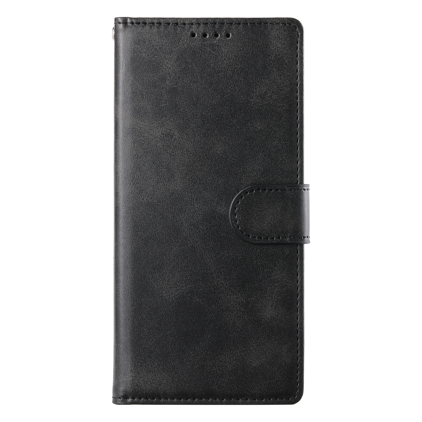 Elegant Solid Color Leather Flip Phone Case Cover