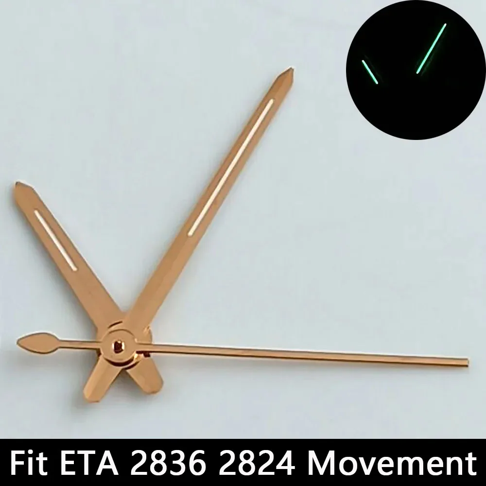 Silver/Gold Luminescent Watch Hands