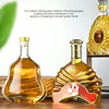 Thickened Empty 500ml/750ml Patterns Glass Bottle with Bottle plug - Airtight for Wine, Whiskey, Homemade Fruit Alcohol Storage 5