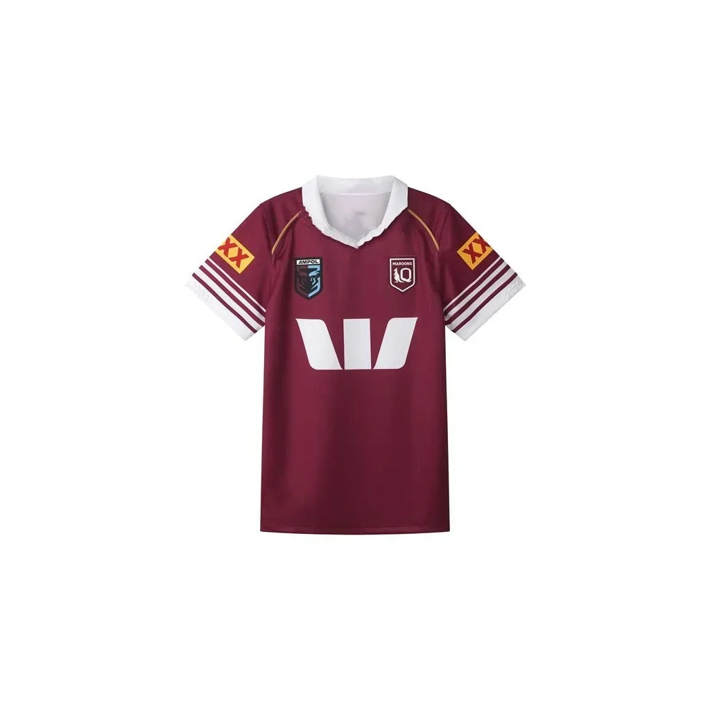 2026 Sommer Neues Queensland Maroons State of Origin Trikot, Familien-Partnerlook Y2K T-Shirt, geeignet für den Alltag und das Training.