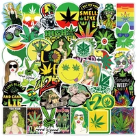 Waterproof Weed Stickers – Cool Graffiti Decals for Cars, Phones & Bikes (5-100pcs) - Image 2