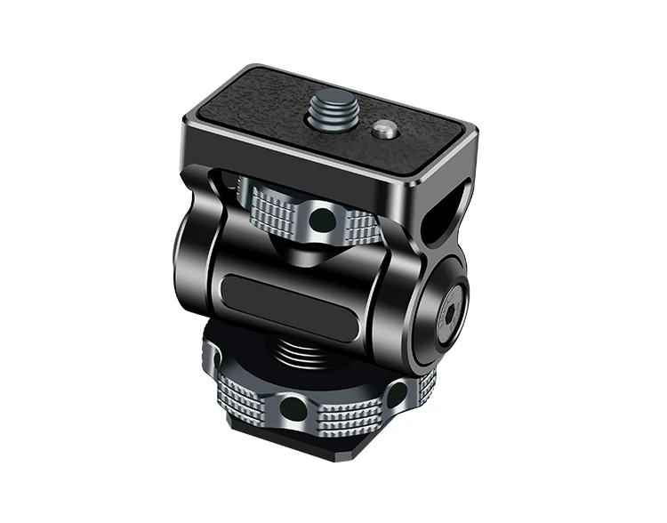 Monitorhalter, Kaltschuhhalterung mit 1/4 Arri-Schraube für DSLR-Kamera, Mikrofon, Blitzschuh, 180-Grad-Neigung, verstellbare Halterung – Detail 3