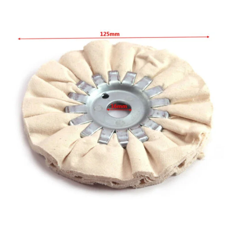 Buffing Wheel Polishing Wheel Polishing wheel Cotton Diameter 125mm Equipment Parts Steel Center Ring 5 Inches