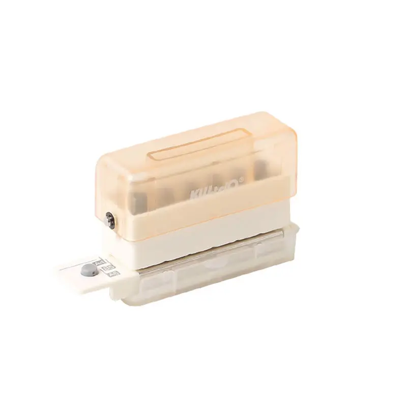 KW-trio 6-Hole Paper Punch Handheld Plastic Hole Puncher Capacity 2 Sheets for A4 A5 B5 for Notebook Scrapbook Diary Binding