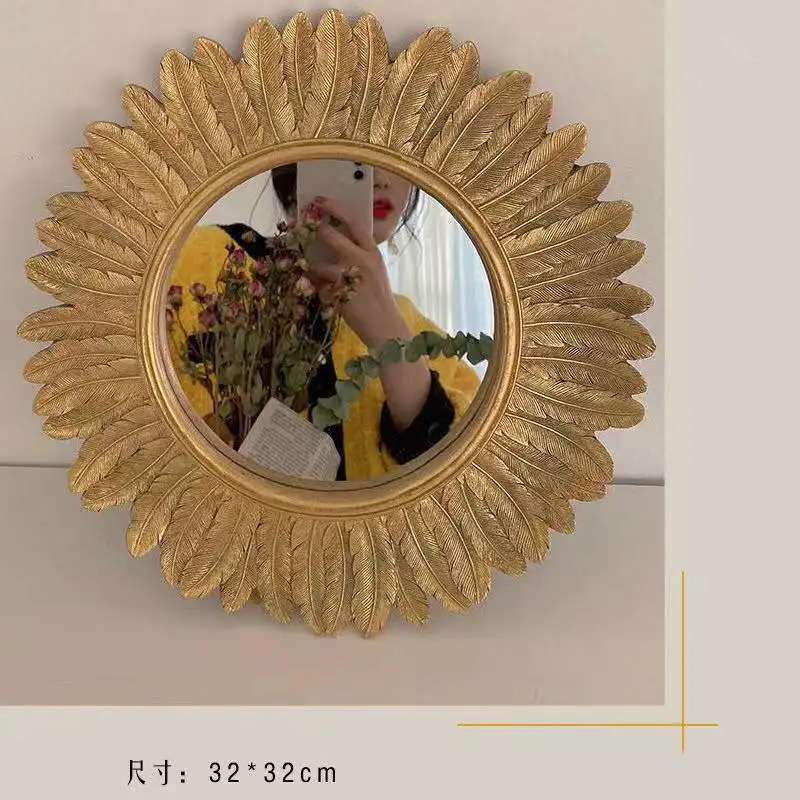 

Aesthetic Shower Wall Decor Bedroom Geometric Mirror Large Desk Nordic Baby Room Espejo Decorativo Pared Home Decorations ZSJ038
