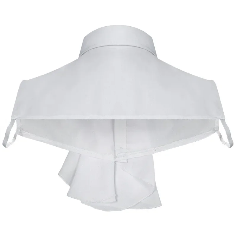 Detachable Fake Collar Ruffled Lace Jabot Vintage Victorian Cosplay Choker Clubwear Steampunk