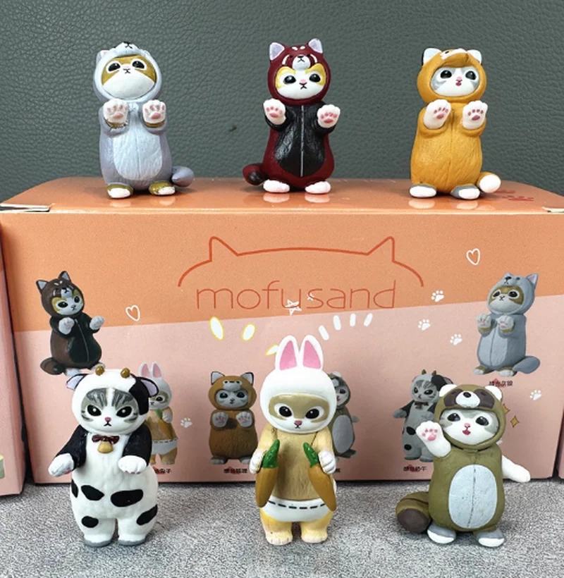 모푸샌드 귀여운 백상어 고양이 시리즈 블라인드 박스 수제 오카 크로스드레싱 ..