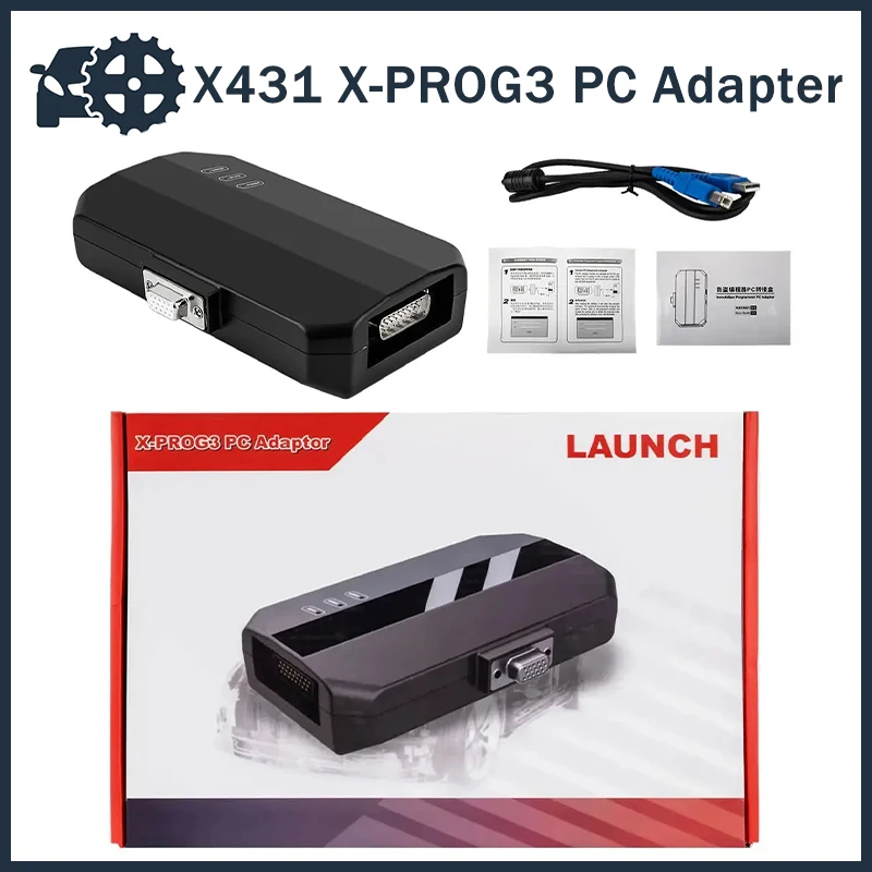 

LAUNCH X431 Immobilizer Programmer PC Adapter Read Write EEPROM Chip Data GIII-PC X-PROG3 PC Adaptor Tool Work with X-PROG 3