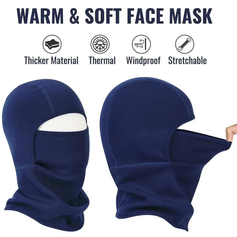 8-15 Years Old Boys Girls Winter Windproof Hat, Children Heavyweight Balaclava, Ski Mask with Thick Warm Fleece Face Cover 2