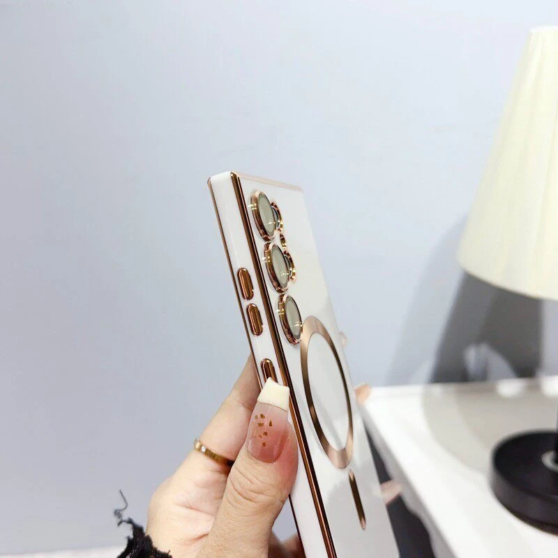 6D Plating Soft Case with Magnetic Wireless Charging Compatibility