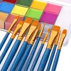 20 Color Sfx Children's Adult Painting Set Halloween Party Makeup Fancy Dress Beauty Palette Face Body Painting Oil and Brush 4