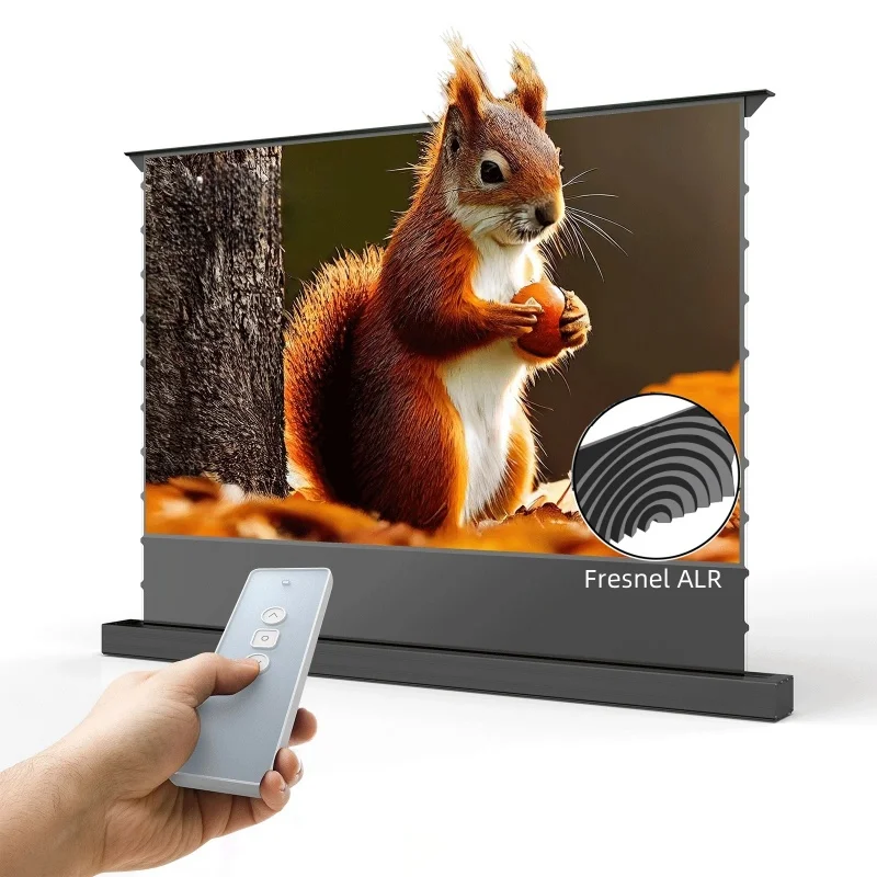 Schermo Fresnel ALR per proiettori a lungo raggio standard, schermo di proiezione in aumento del pavimento a tensione elettrica indipendente, 8K UHD - immagine 3
