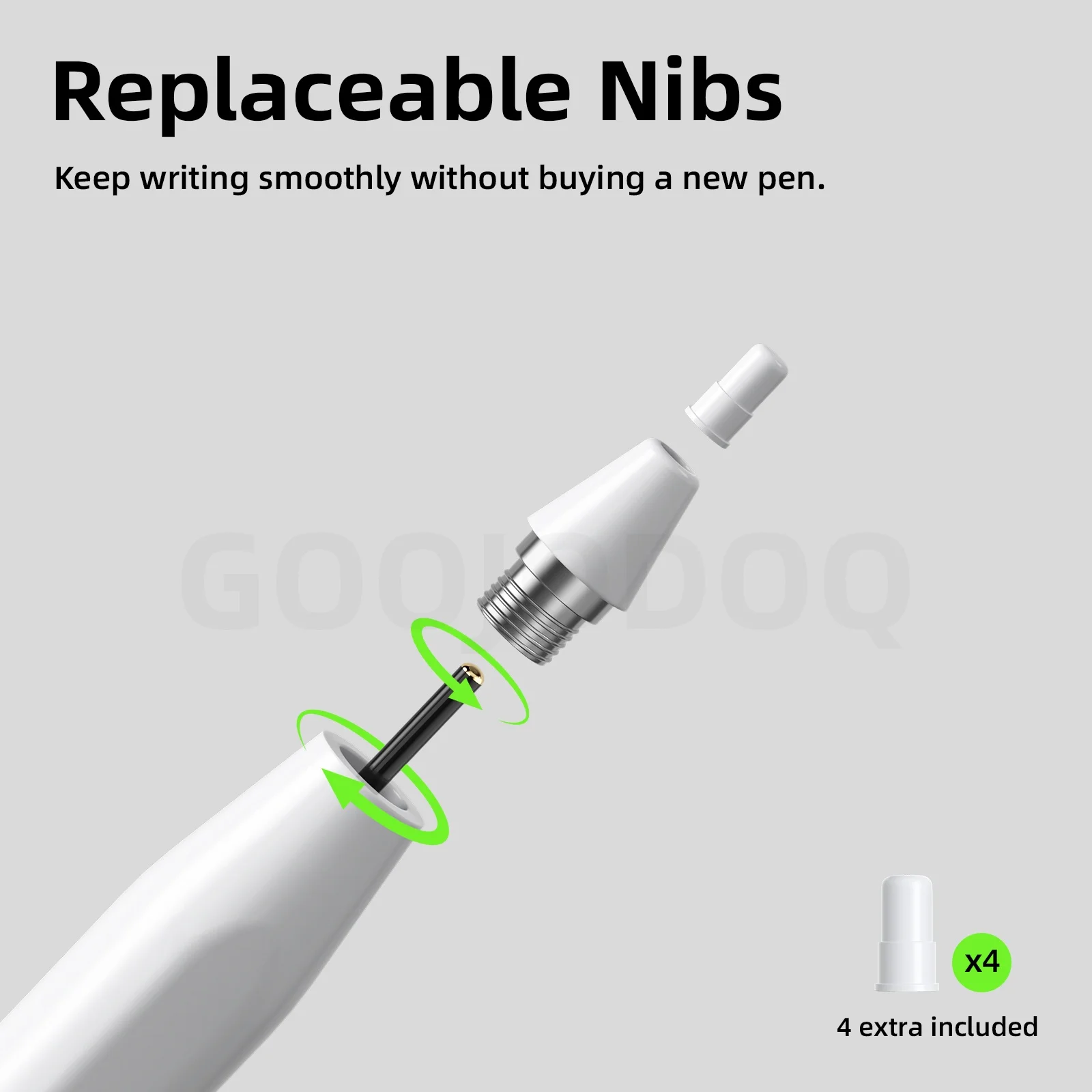 Goojodoq GD17 Stylus Pen Dual System For iPad and Android