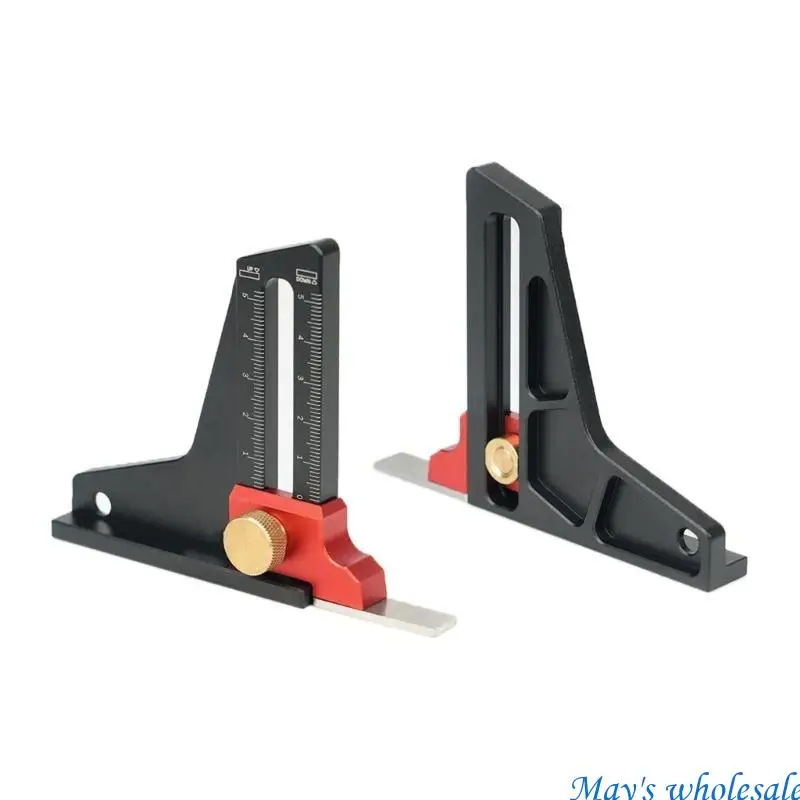 목공 용 정밀 높이 게이지 내구성 알루미늄 합금 건설 높이 측정 도구 잠글 수있는 디자인 게이지 448A