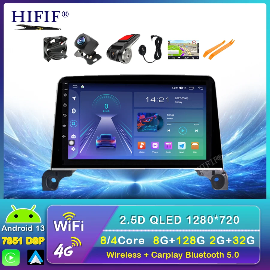 

6+128G Autoradio Android 13 For Peugeot 5008 4008 3008 2017-2020 Car Radio Multimedia Blu-ray IPS Screen Navi GPS no 2din