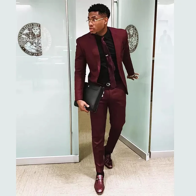 The Burgundy Suit for Men | He Spoke Style-tuongthan.vn