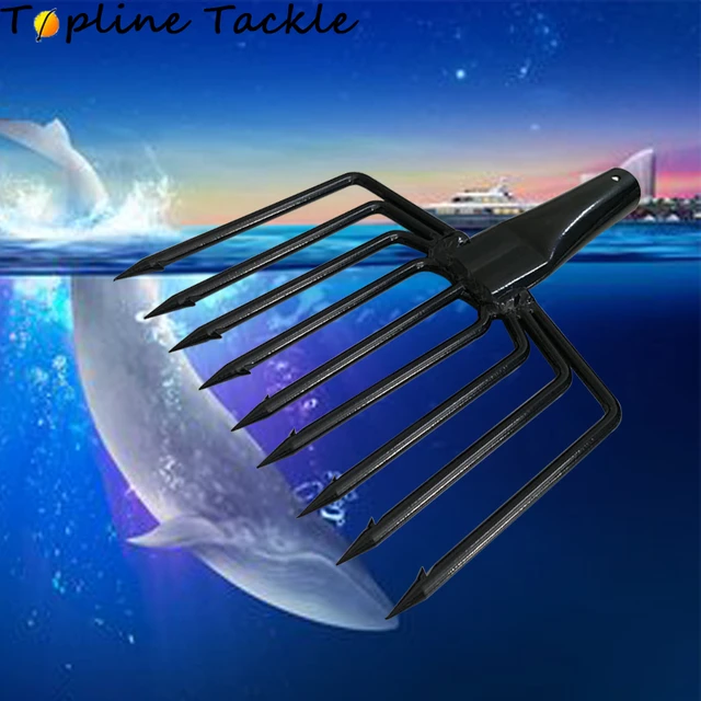 Stainless Steel Fishing Spear Gun Hook Spear Head 9-teeth Fishing Fork  Durable Fishing Gaff Black Explosion-proof Fishing Tools - Fishhooks -  AliExpress