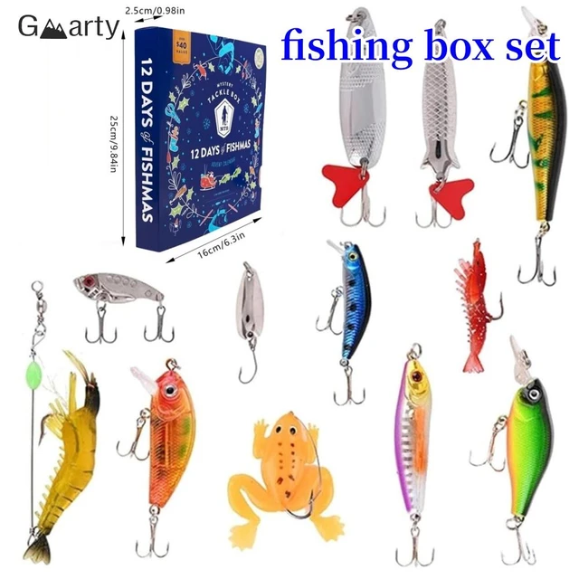 Christmas Advent Calendar Fishing Lure Set Blind Box 12/24 Days