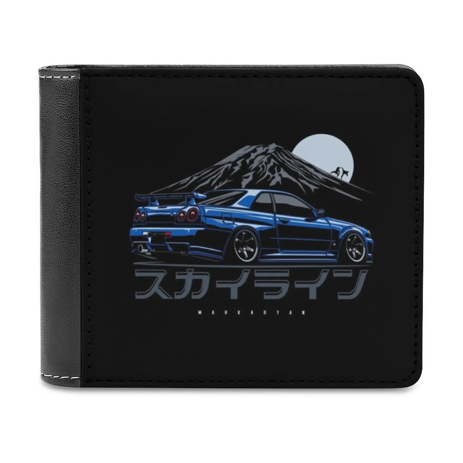 Skyline Gtr de cuero para hombre, monederos, nuevo diseño, precio de para coche, motores automóviles, vehículo automotriz - AliExpress