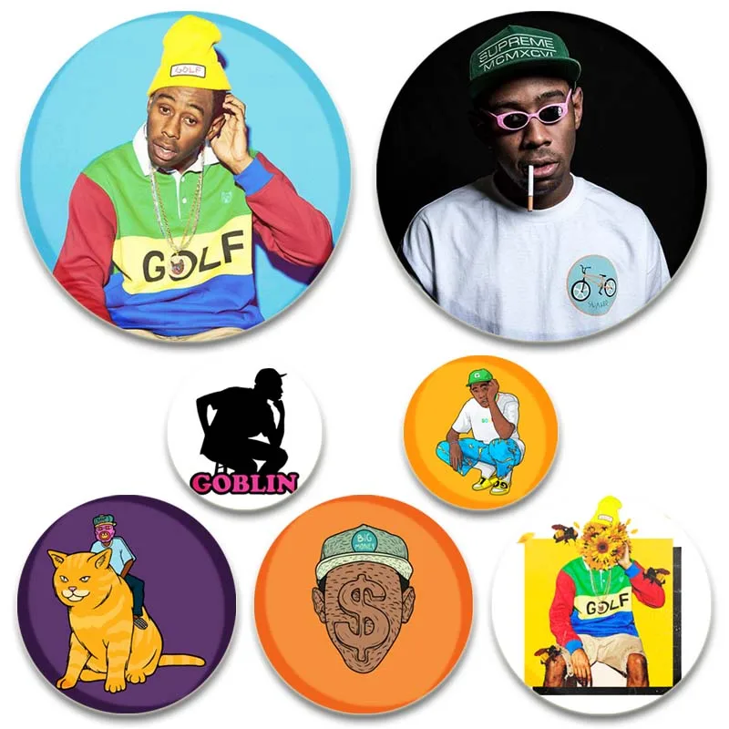 Popular Singer Tyler The Creator Brooches Backpack Bags Enamel Pin Women's  Stylish Brooches Fans Collection Jewelry Accessories