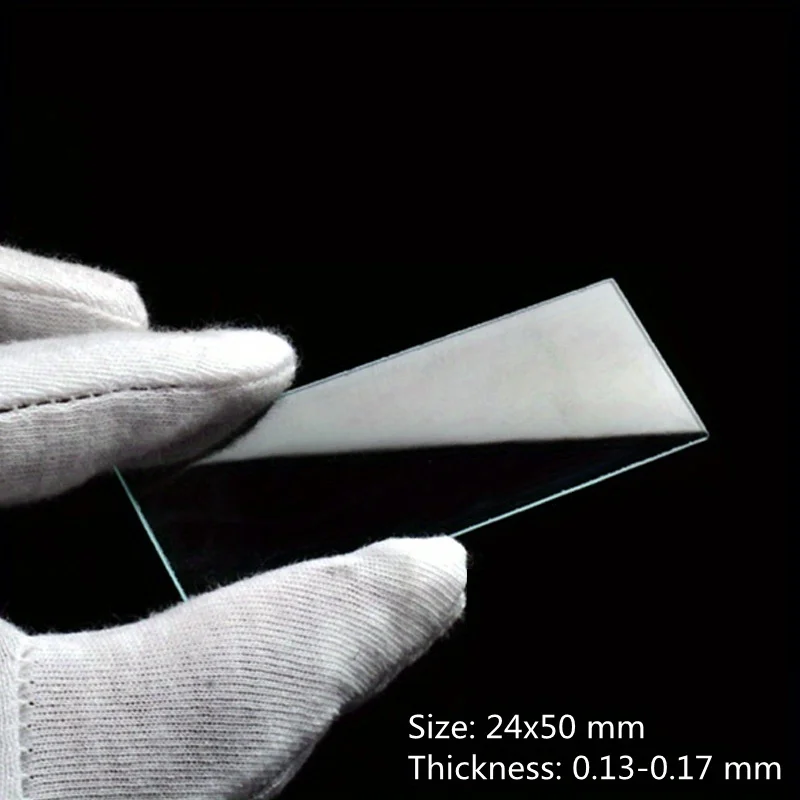100 قطعة 24x50 ملليمتر المجهر الزجاج الشرائح غطاء...