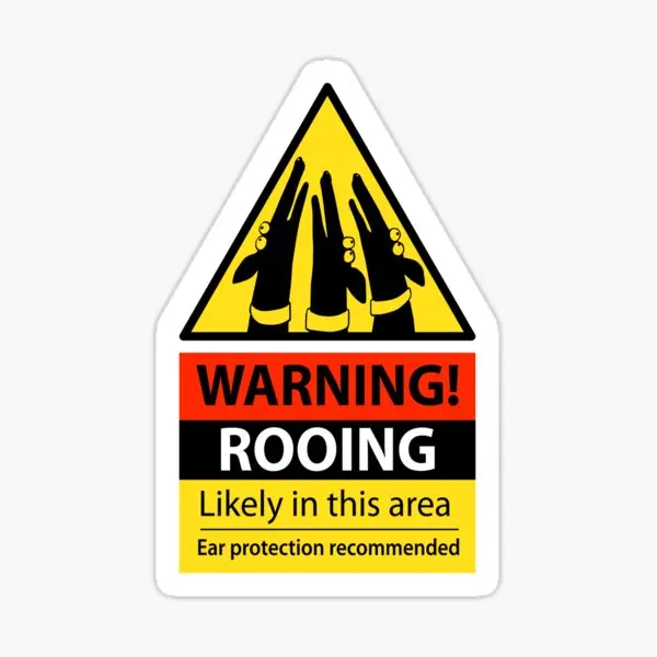 

Rooing Hazard Sign 5PCS Car Stickers for Laptop Stickers Decorations Fridge Anime Water Bottles Wall Living Room Background
