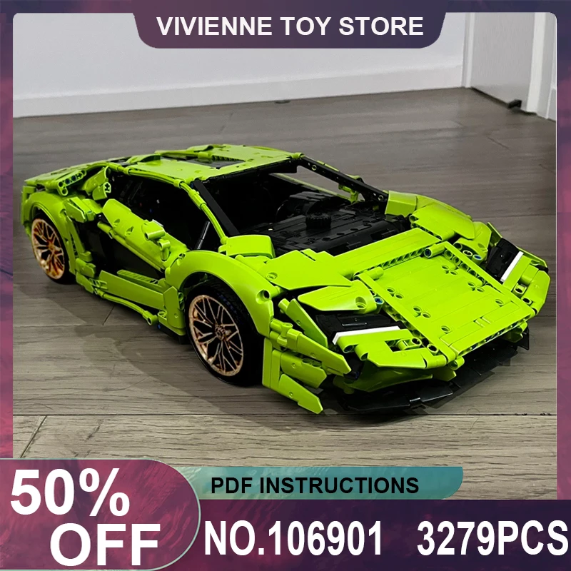 

MOC-106901 Kit 42115 Hypercar Technical Super Sports Car Model 3279pcs Building Blocks Bricks Puzzle Children Toy Christmas Gift