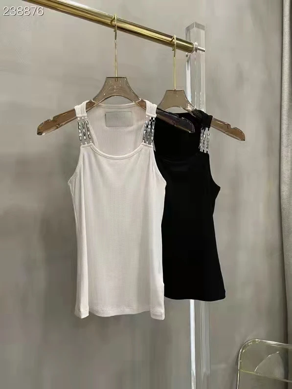

2023 New fashion good quality metal chain decorative camisole