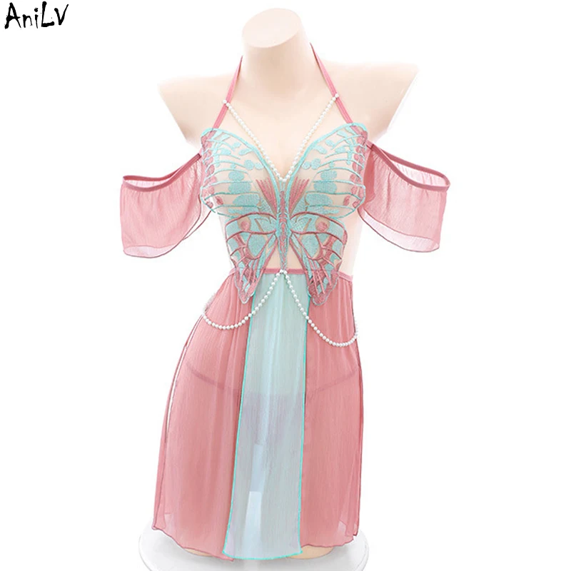 

Платье женское шифоновое в виде бабочек