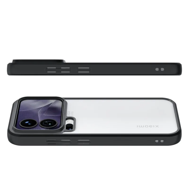Transparent Black Frame Anti-Shockproof TPU Case