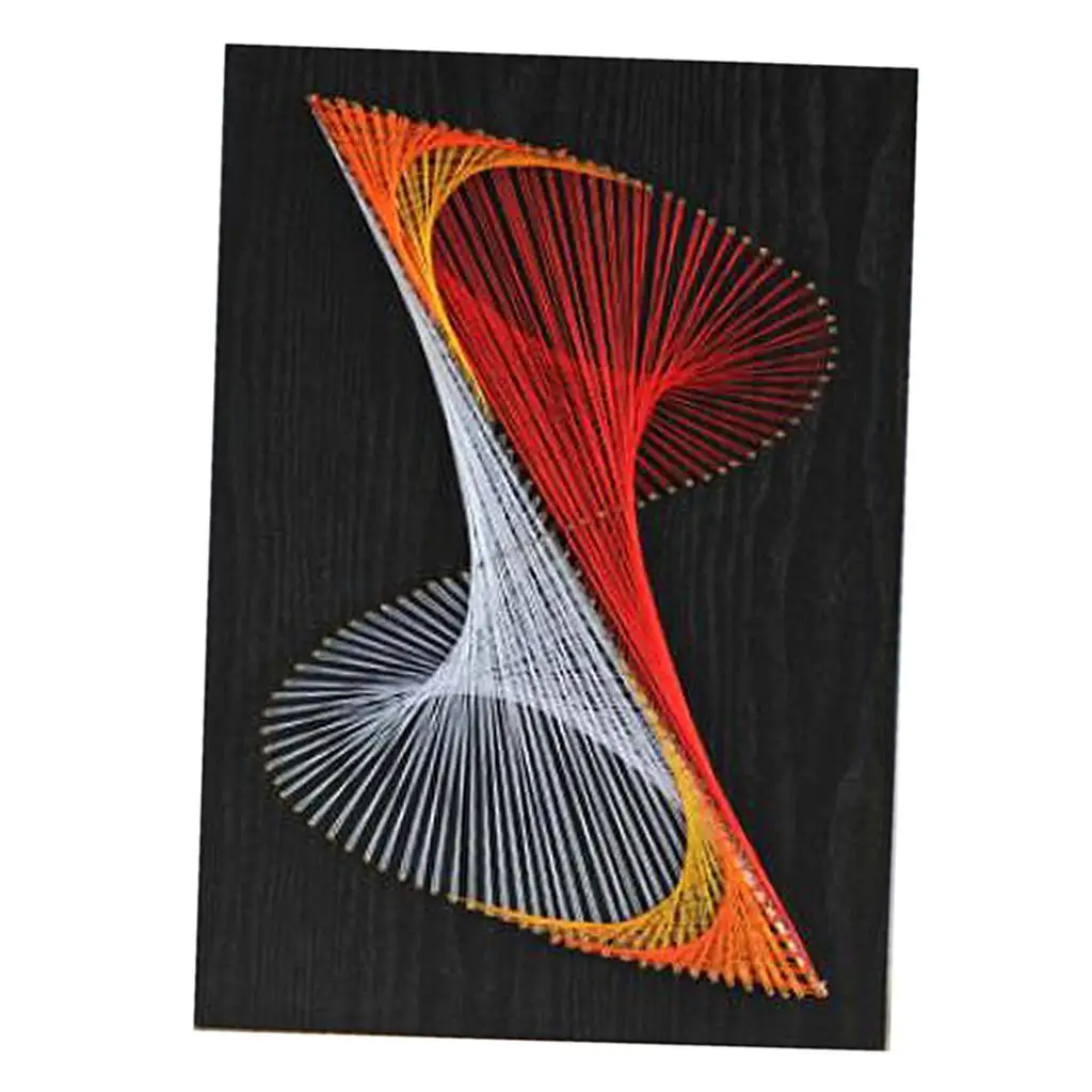 Creative Craft Supplies Geometric String Art Crafts DIY Winding Nail Painting Kit Handmade Material Package for Adult Crafts