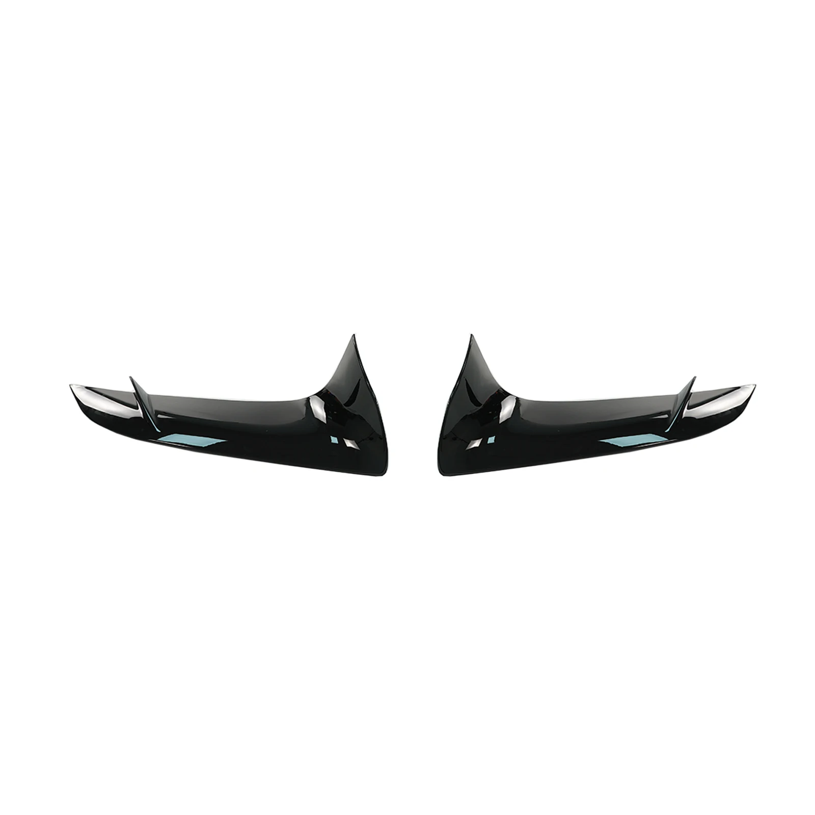 Toyota Supra GR A90 A91 2020-2024 프론트 범퍼 트림 커버, 광택 블랙, 탄소 섬유 스타일, 자동차 액세서리 바디 키트, 1 쌍