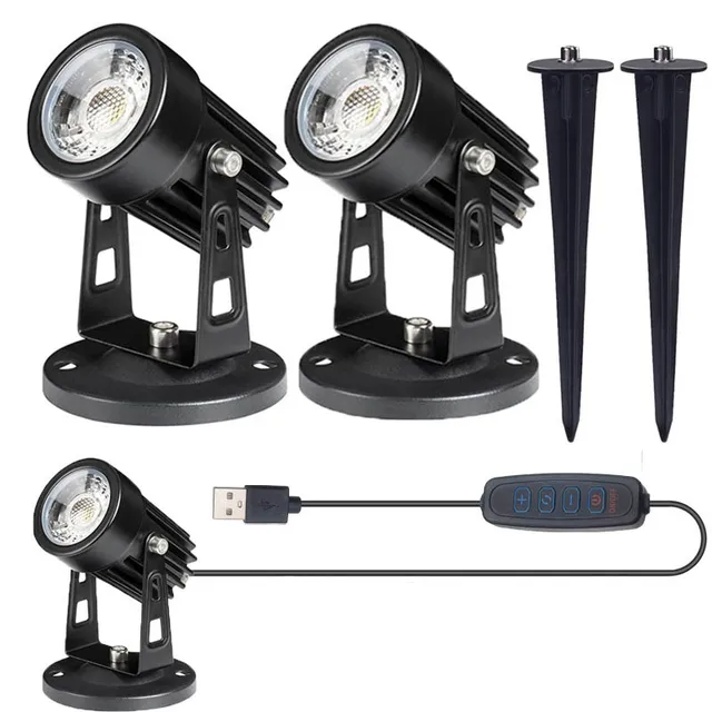 Led3 Színű Világos Beltéri Usb Spotlight Plant Háttér Fal Vetítés Fa Reflektorfény