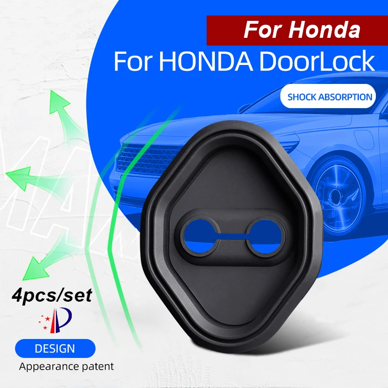 

Car Door Lock Cover Case Protection For Honda CR-V Civic UR-V Accord City CR-Z CR-V Avancier XR-V Breeze 4pcs/set