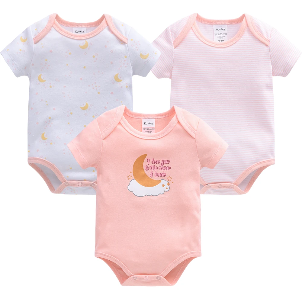 3 개/대  소녀 바디 슈트 Loungewear 바디 슈트 반팔  점프 슈트 Kids Baby Boys Clothes Romper ropa bebe nina