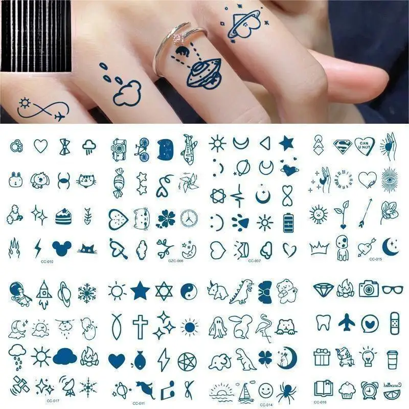 Трав пальчиковая маленькая фигурка сок тату наклейки на 15 дней Ins ветер полупостоянные точки оптовая продажа (art.: 3920c3083f371) - 3920c3083f371