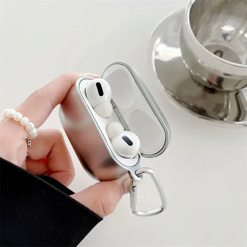 Sleek Electroplated TPU Earphone Protective Case with Hook
