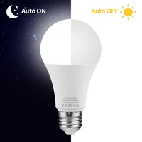 15W E27 LED Dusk to Dawn Night Light Bulb With Light Sensor Smart  Lamp Auto ON/OFF Switch Porch Stairs Garden Home Decoration