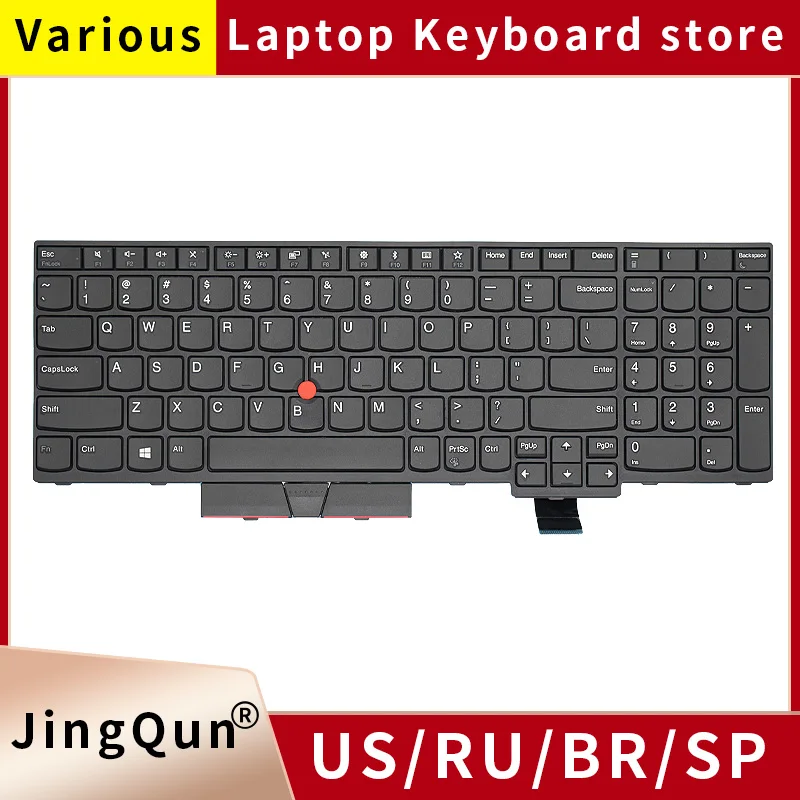 Teclado do Portátil para Lenovo T570 Thinkpad T580 P51s P52s 01er523 01en951 Sn20m07870 Novo