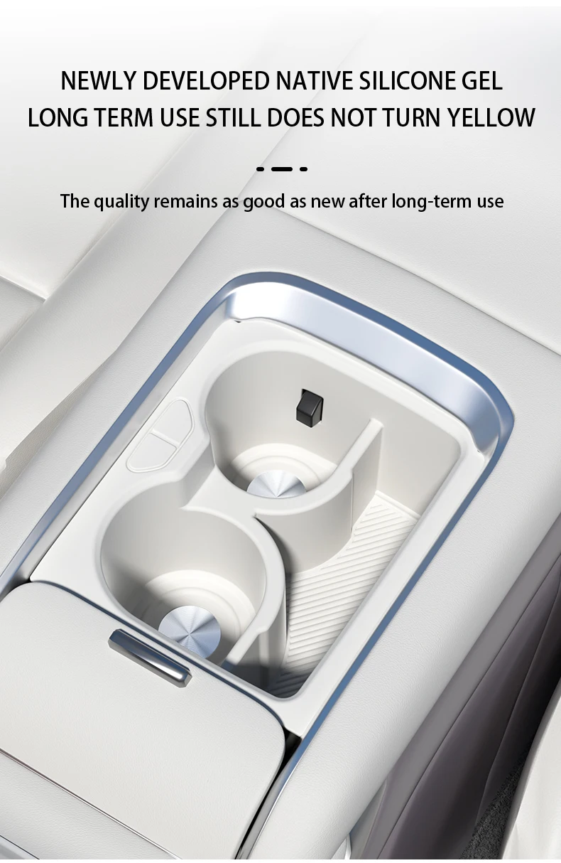 For ZEEKR 7X Silicone central control water cup holder Storage box cup sleeve Ca