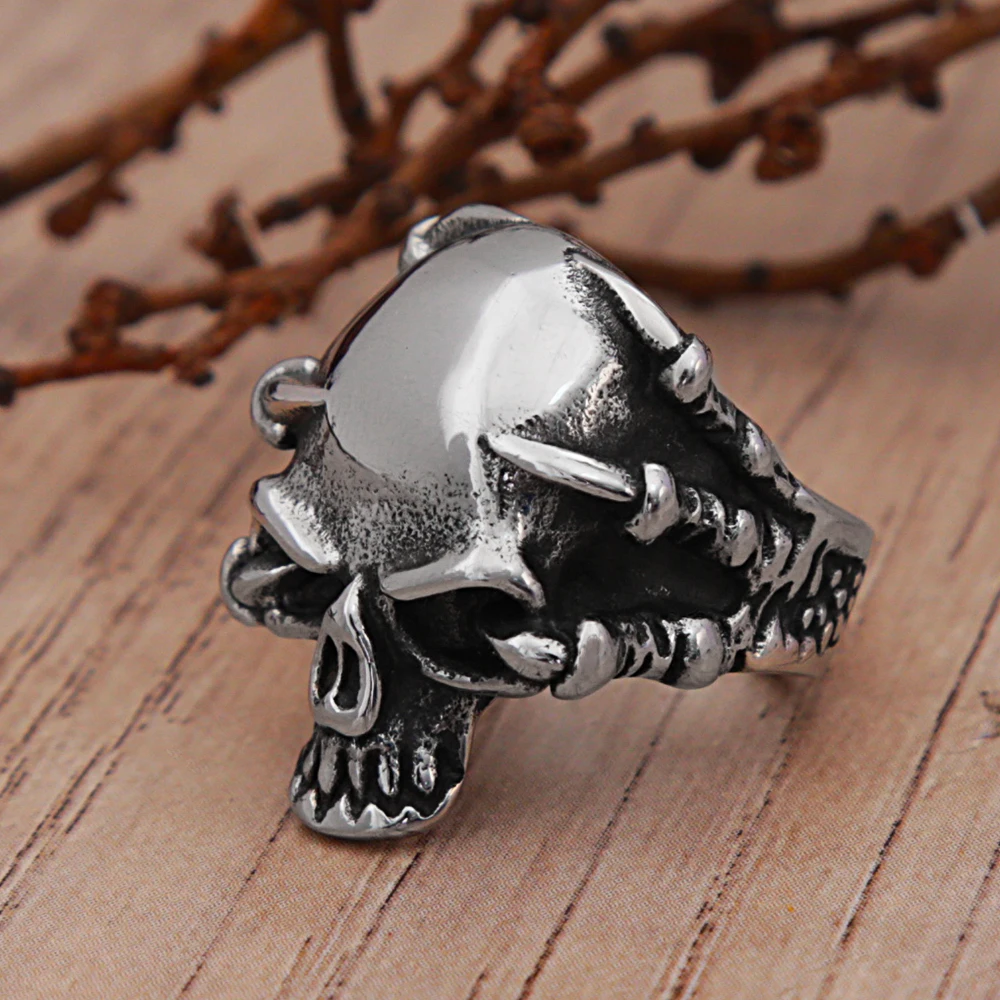 Rings Anillos Goticos Para Hombre Smart Ring Anillo Calavera