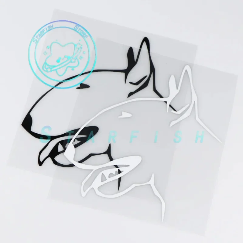 

I Love My Bulldog Cute Cartoon Car Motorcycle External Accessories Animal Vinyl Sticker Waterproof Sun Protection