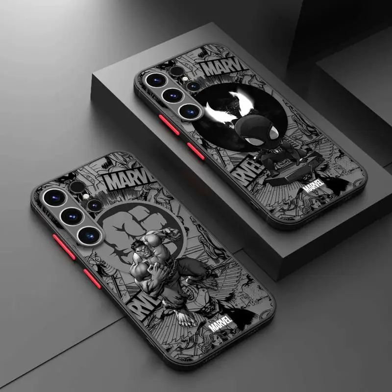 Funda De Teléfono Para Samsung Galaxy S23, S22, S21, S20 Ultra Fe, S10, S9, S10E Plus, 5G, Note 8, 9, 10, 20 Lite, Mate, Pantera Negra