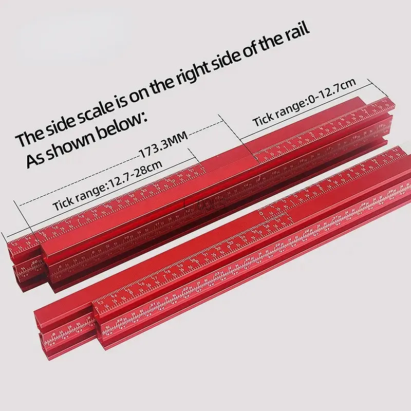 Scie Circulaire Électrique Rail De Guidage Parallèle 600Mm Plaque Coupe Rails Aide Au Positionnement En Alliage D'Aluminium Outils Travail Du Bois Compatibles