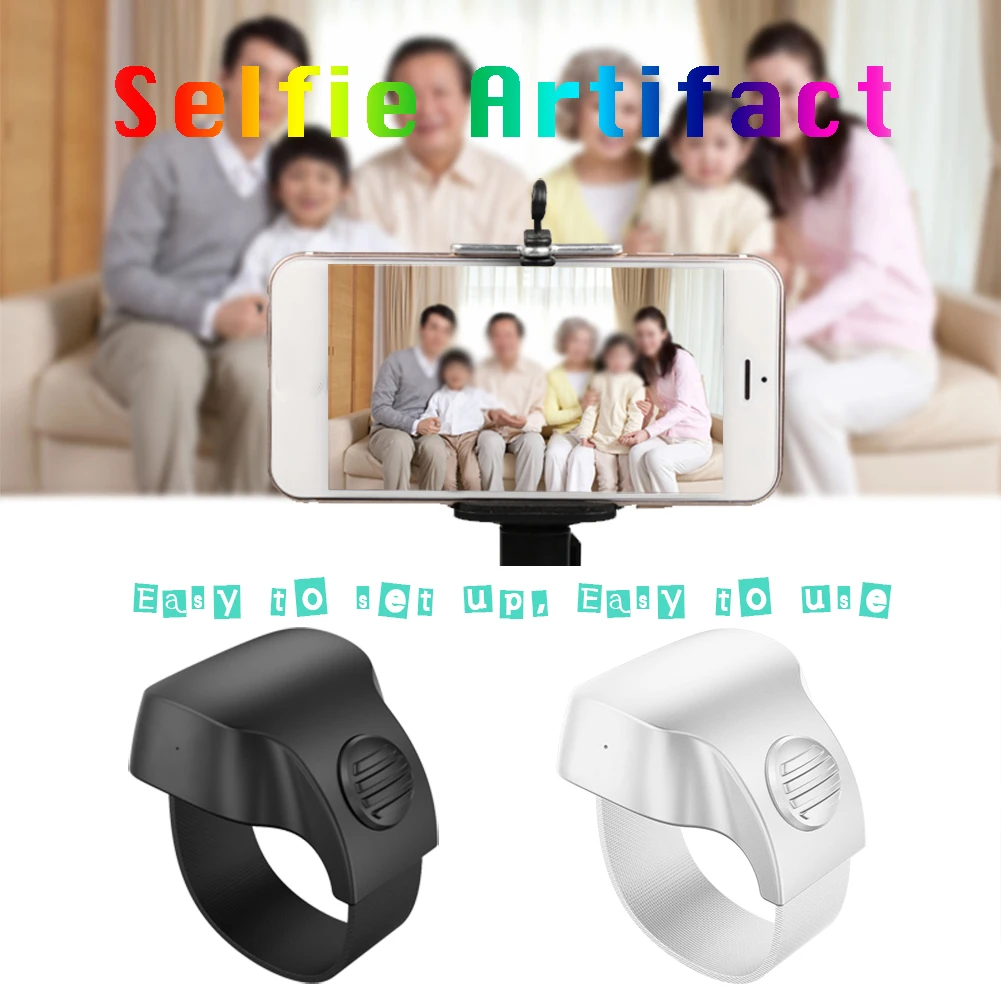 Remote Control Button Capture Moments Wireless Camera Controller For Selfies Compatible With All Smartphones