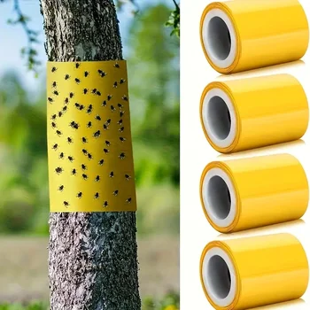 1 Roll Double-Sided Sticky Insect Barrier Tape Effective Against Outdoor Pest Control Self-Adhesive Suitable for Trees Gardens
