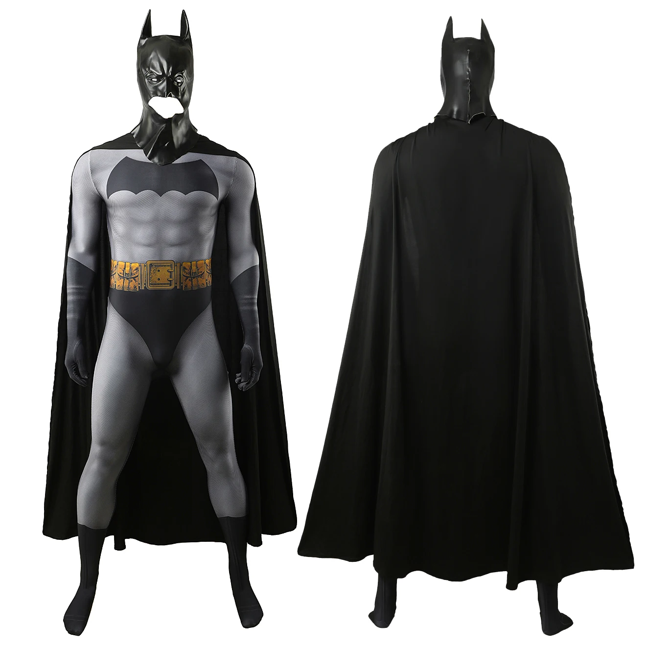 Black Spandex Zentai Bodysuit Cosplay Costume for Adults
